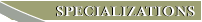 Specializations